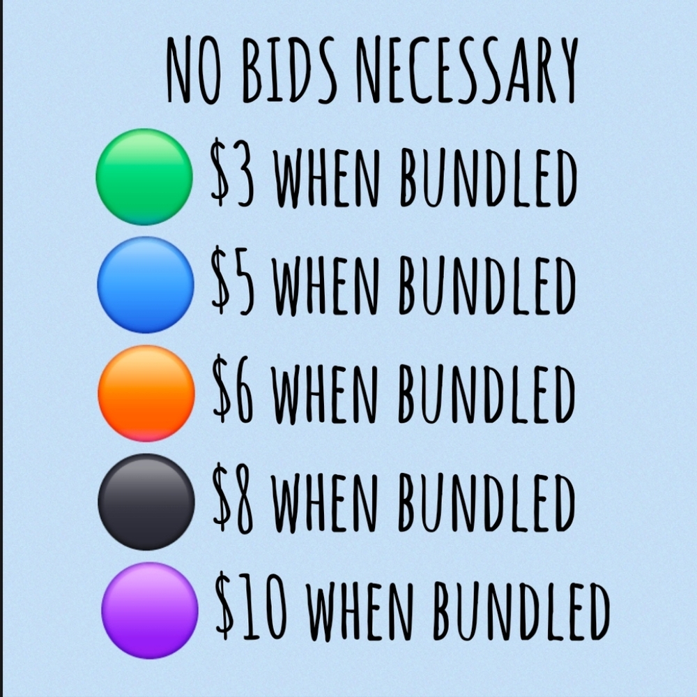 NO BIDS NEEDED ON SELECT BUNDLED ITEMS!